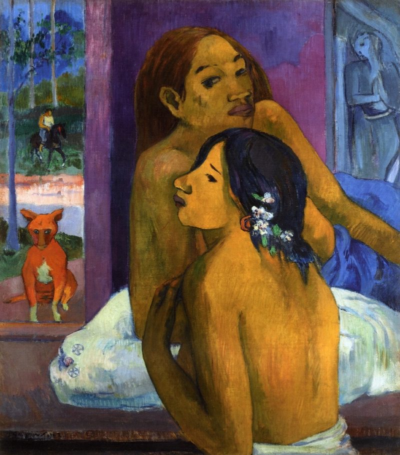 Flowered Hair - Paul Gauguin Painting